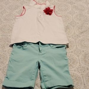 Girls short and blouse